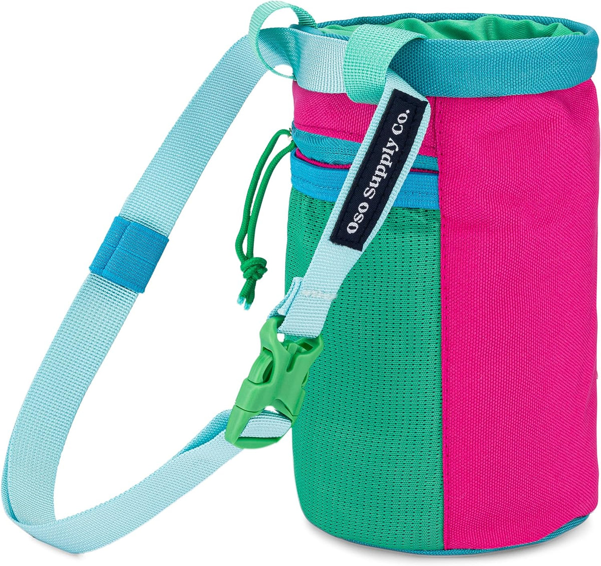 Oso Supply Co - Classic Chalk Bag for Rock Climbing, Bouldering Chalk Bag Bucket with Quick-Clip Belt, Zippered Pockets and Pouch - Perfect Indoor/Outdoor Rock Climbing Gear Equipment