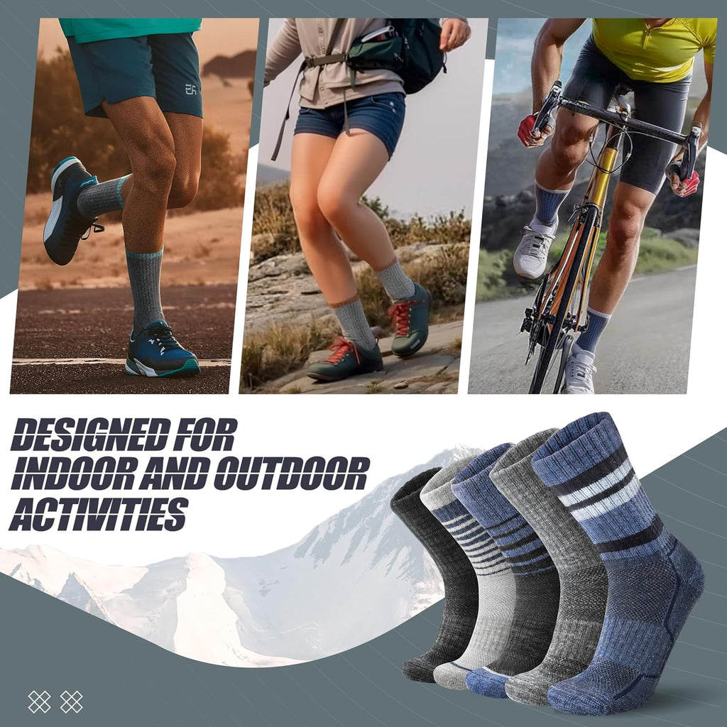 ANTSANG Merino Wool Hiking Socks, Maximum Breathability, for Men and Women