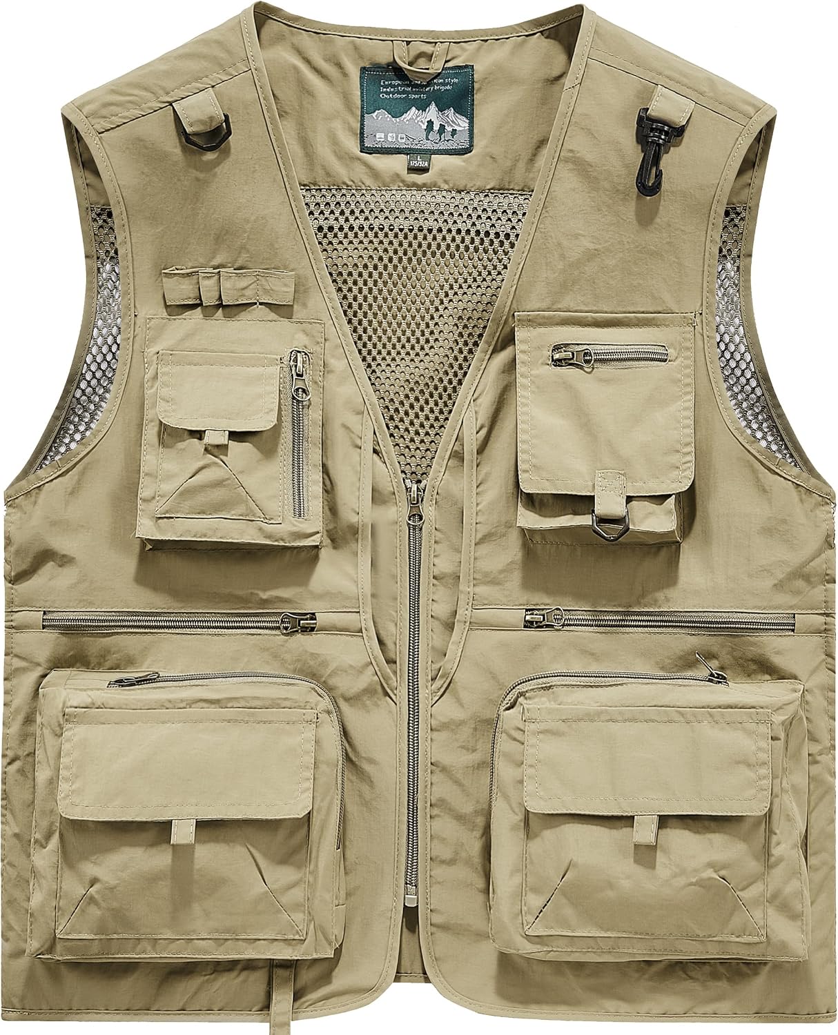 PRIJOUHE Fishing Vest for Men Casual Summer Travel Safari Sleeveless Jacket