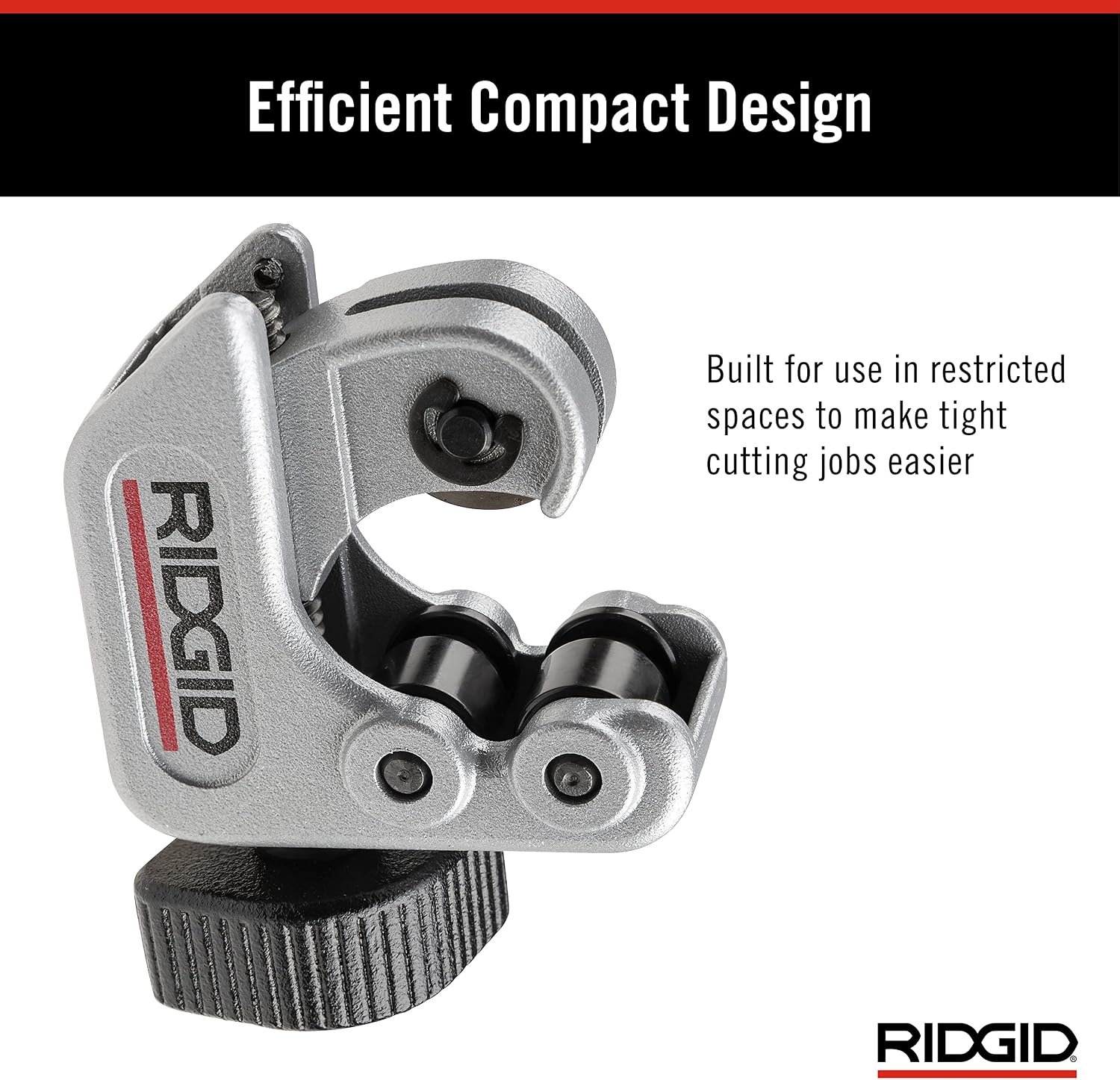 Ridgid - CC247 RIDGID 40617 Model 101 Close Quarters Tubing Cutter, 1/4-inch to 1-1/8-inch Tube Cutter Silver