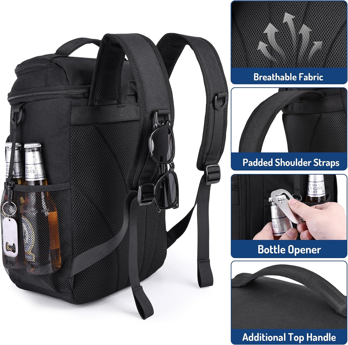 HILOMON Cooler Backpack, 20H Cold Retention Insulated Waterproof Leak Proof