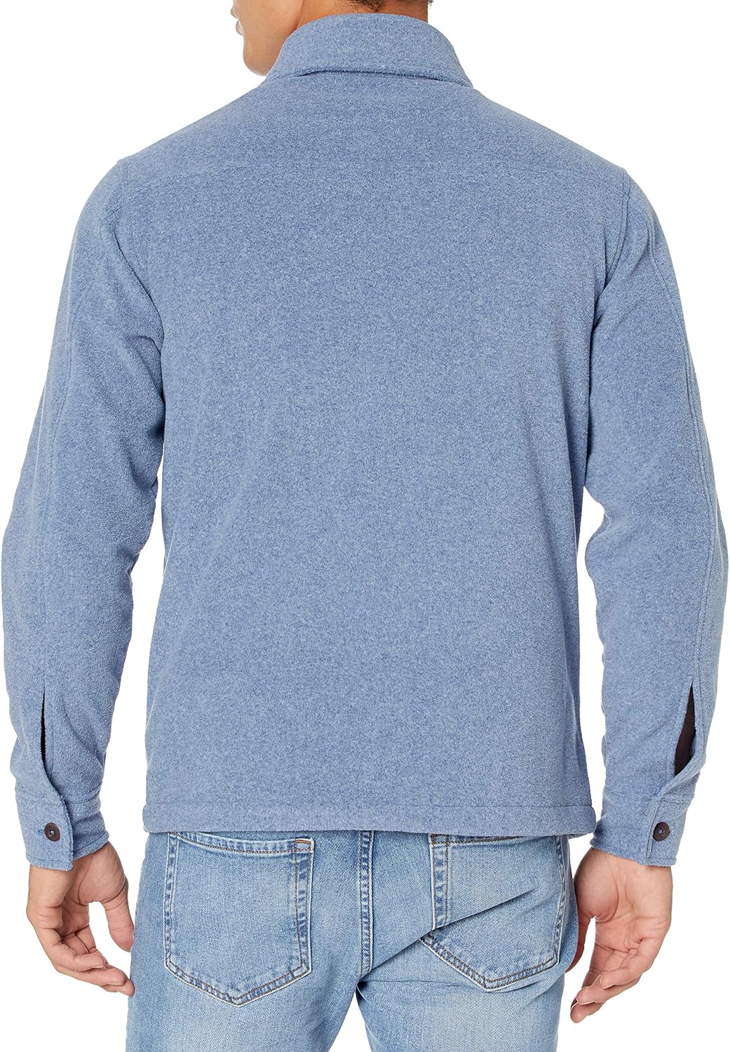 Amazon Essentials Men's Long-Sleeve Polar Fleece Shirt Jacket for Winter, Jackets
