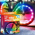 Brightz WheelBrightz 2-Pack LED Bike Wheel Lights - 2026 Edition with Superior Straps & LED-Weatherproof Shield! 14 Colors - Unmatched Durability, Visibility & 48+ Hours of Dazzling Illumination