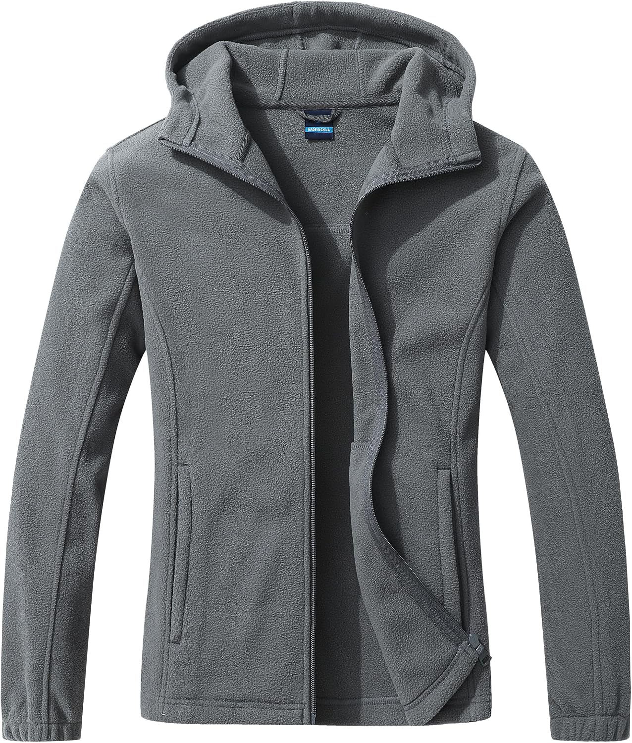 GIMECEN Women's Soft Polar Fleece Jacket Full Zip Hooded Sweatshirts