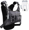 Zelvot Running Vest with 2L Water Bladder, Hydration Backpack, U.S. Design Patent, Lightweight Hydration Pack with Gear Holder, Reflective Chest Pack for Men Women