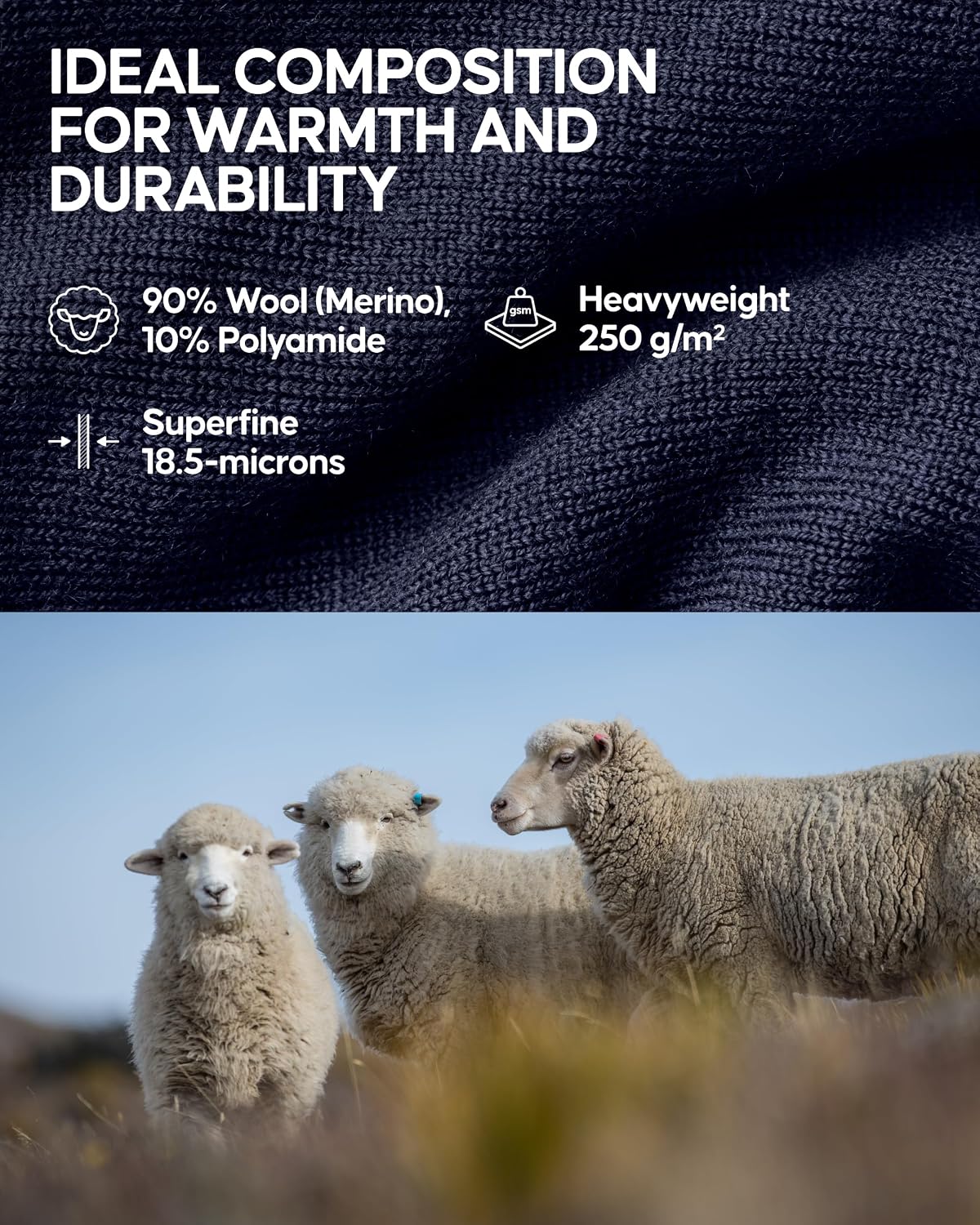 DANISH ENDURANCE Merino Wool Thermal Top for Women, Extreme Cold