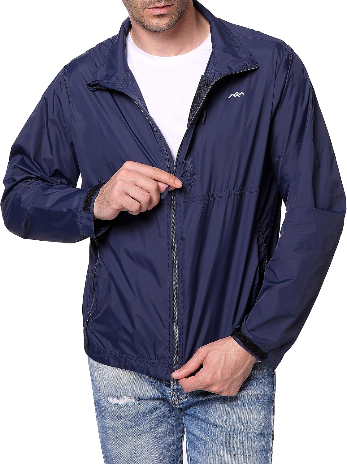TRAILSIDE SUPPLY CO. Mens Windbreaker Jackets Lightweight Packable Jacket