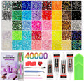 40,000-Piece Bedazzling Kit, 40 Colors, 3mm Jelly AB Resin Rhinestones