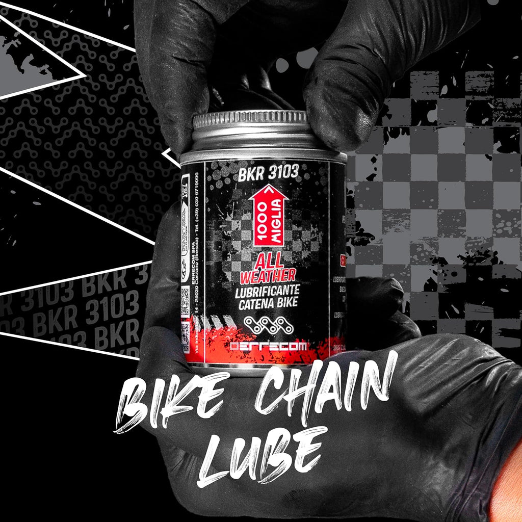 Errecom 1000 Miglia BKR 3103-4 fl oz (120 mL) Can, All Weather Lube Bike Chain, for All Weather Conditions, Brush Included