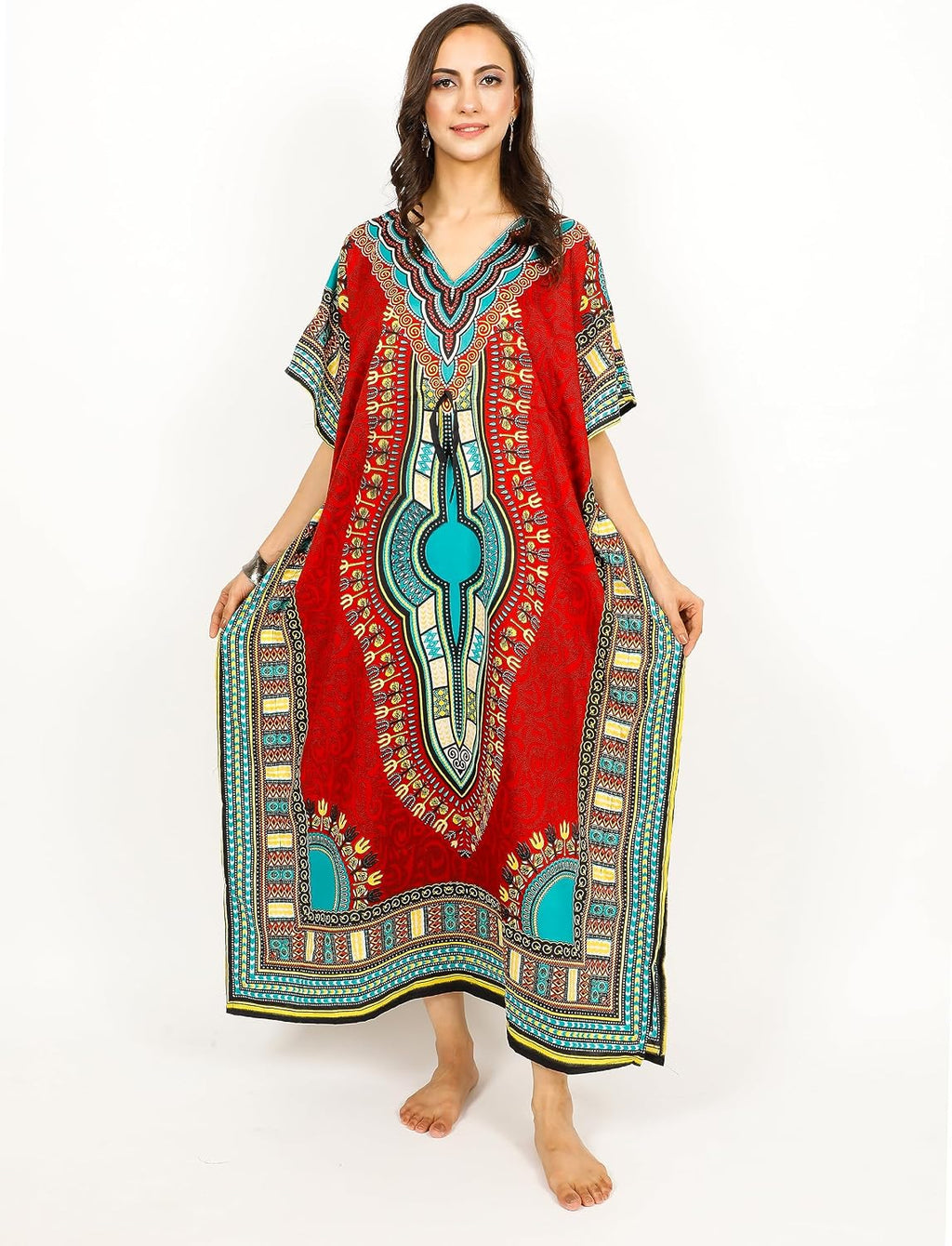 Ladies Kaftans Tunic Kimono Maxi Women Dashiki African Caftan Plus Size Lounge Girls Kimono