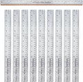 WA Portman Metal Ruler 24'', 10pc Corkback Stainless Steel, Metric Ruler