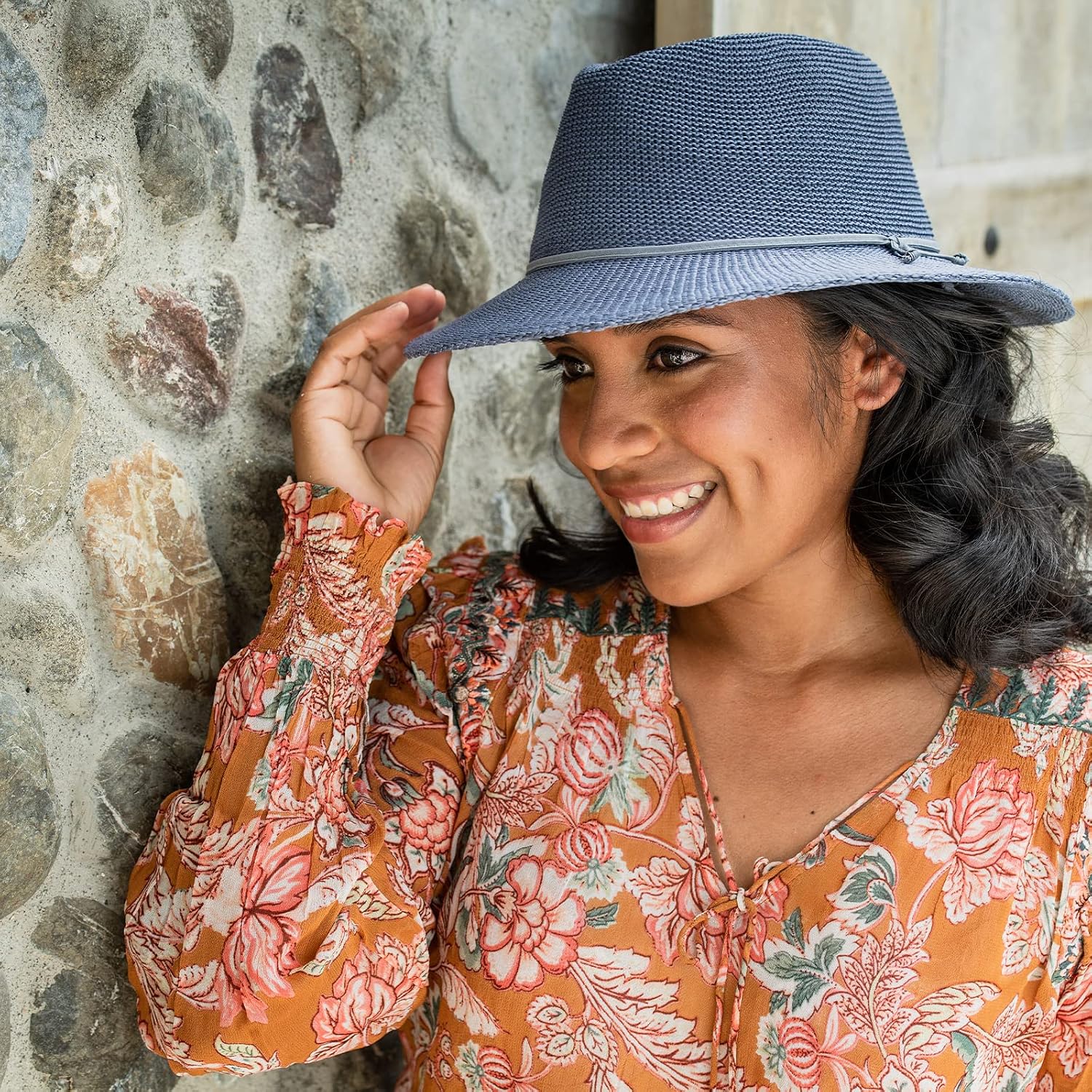 Wallaroo Hat Company Women's Victoria Fedora – UPF 50+ UV Protection, Wide Brim, Packable & Adjustable Sun Hat