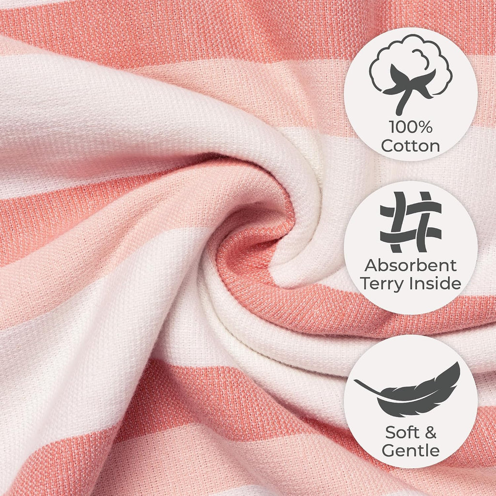 Nora's Nursery Baby Hooded Bath Towel 50 x 50 cm | Ultra Soft and Absorbent