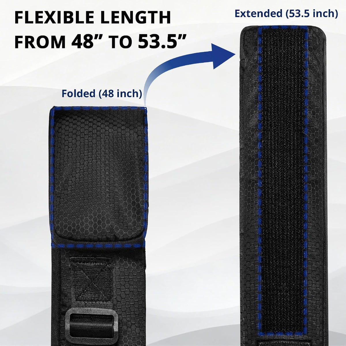 PEKREWS Fishing Rod Case, 53.5inch Fishing Pole Bag with Tackle Pockets
