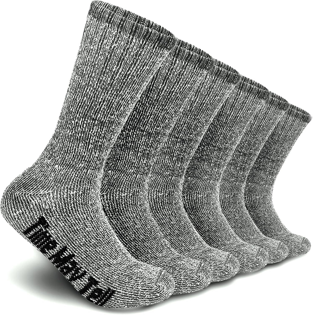 Time May Tell Mens Merino Wool Hiking Cushion Socks Thermal Warm Boot Socks