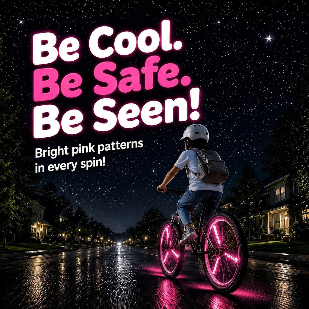Brightz SpinBrightz LED Bike Wheel Lights, 2-Pack - Kids Bike Lights for Night Riding - Bike Accessories for Boys, Girls & Adult Bikes - Cool Burning Man Bike Lights