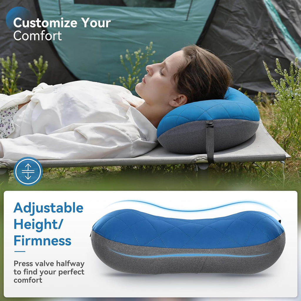 MARCHWAY Ultralight Compact Inflatable Camping Pillow with Washable Cover
