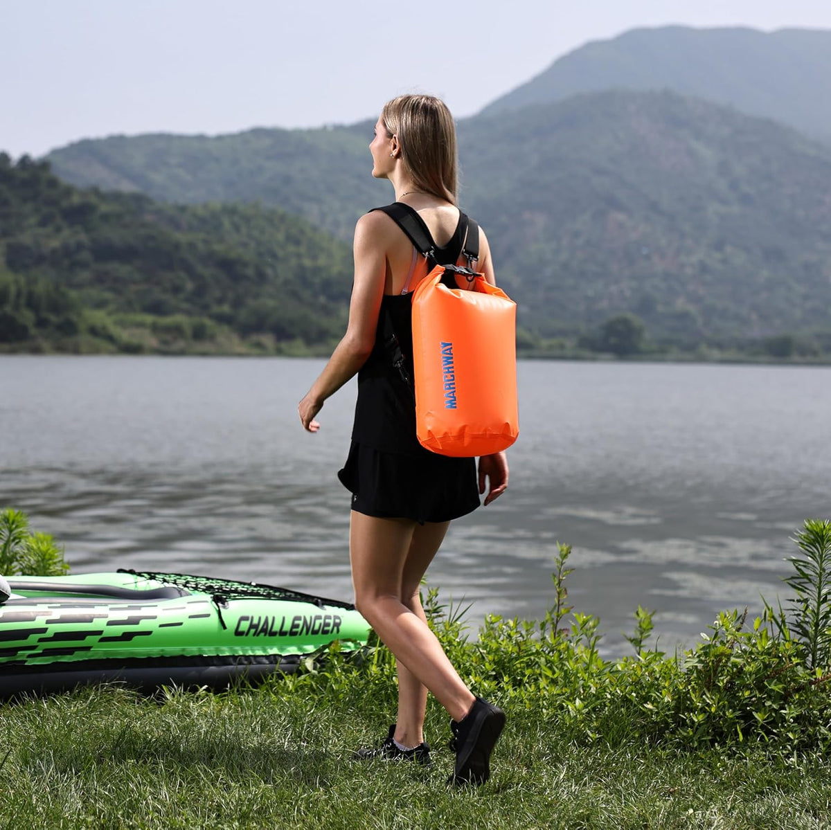 MARCHWAY Floating Waterproof Dry Bag Backpack 5L/10L/20L/30L/40L, Roll Top Sack Keeps Gear Dry for Kayaking, Rafting, Boating, Swimming, Camping, Hiking, Beach, Fishing