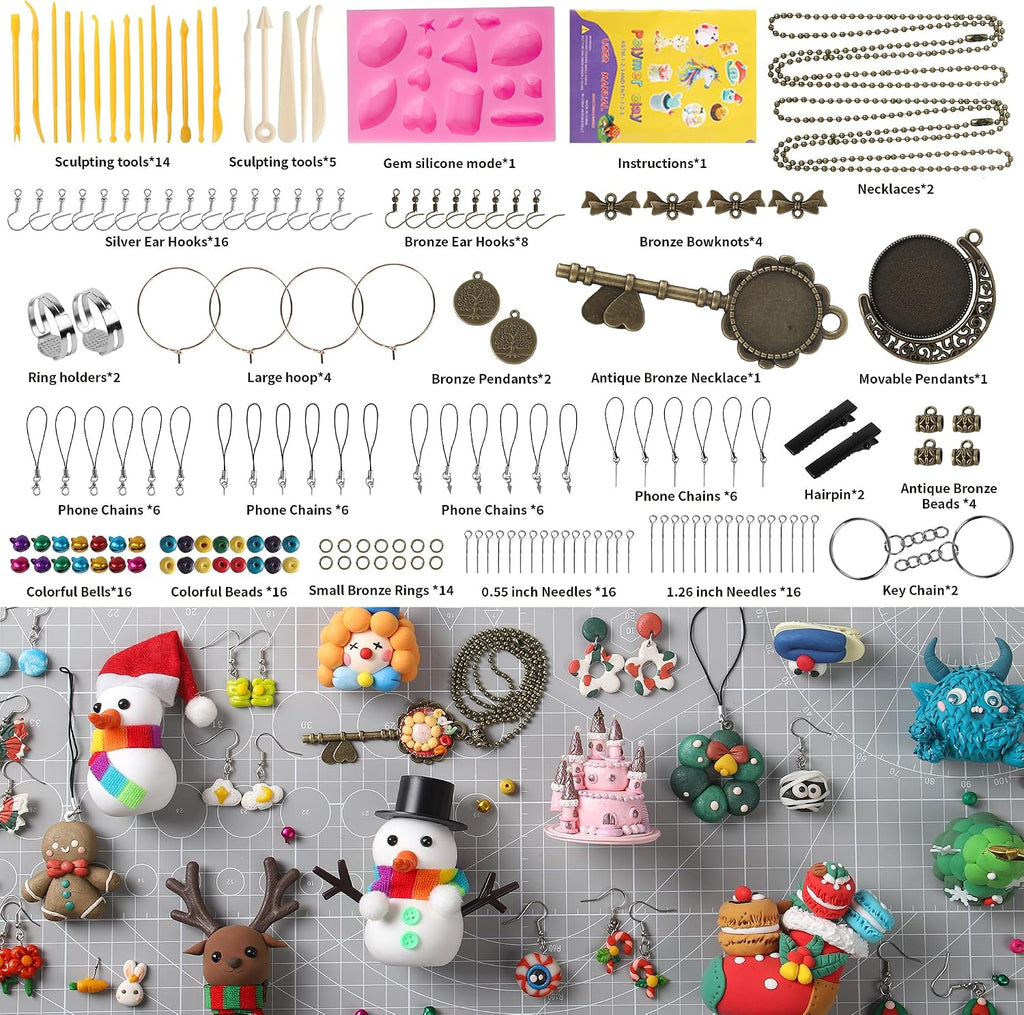 Polymer Clay 85 Colors, Modeling Clay for Kids, Oven Bake Molding Clay Kit