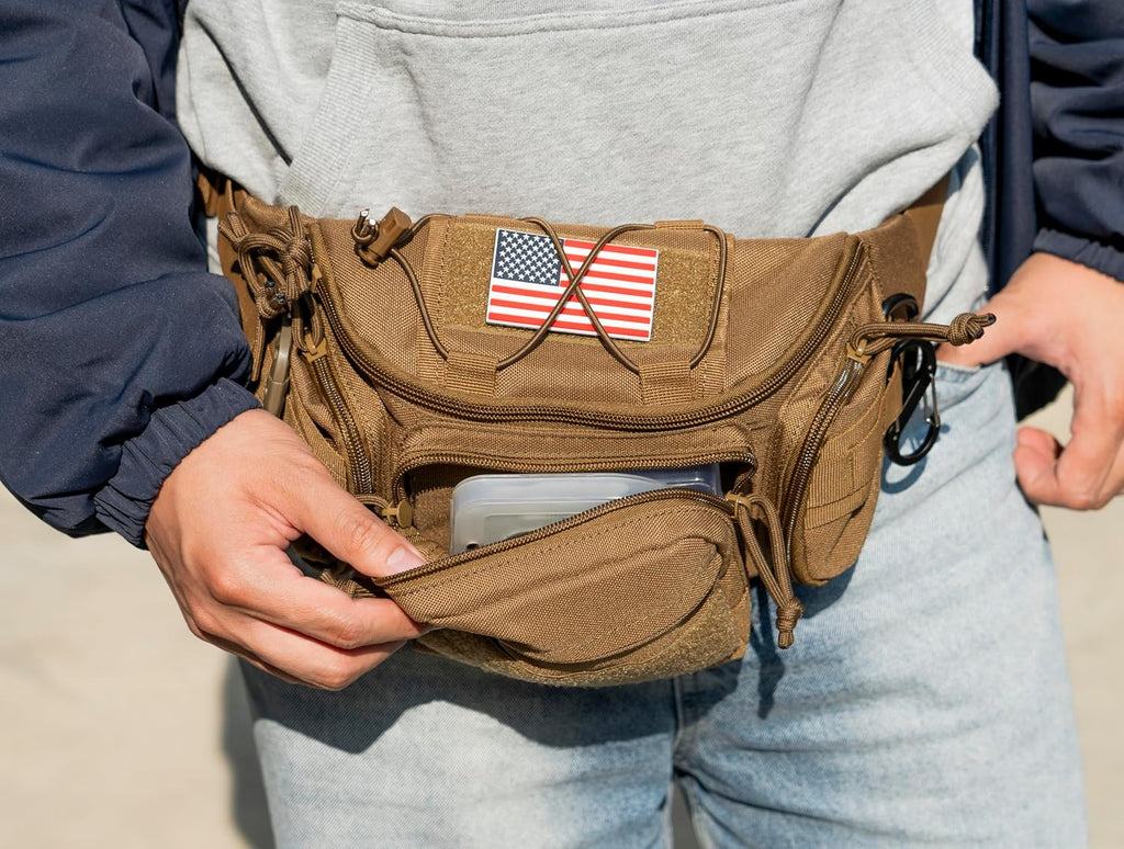 Tactical Waist Bag | Durable Fanny Pack & Crossbody Sling Pack for Outdoor Adventures, Everyday Carry, Hiking, Camping, Travel