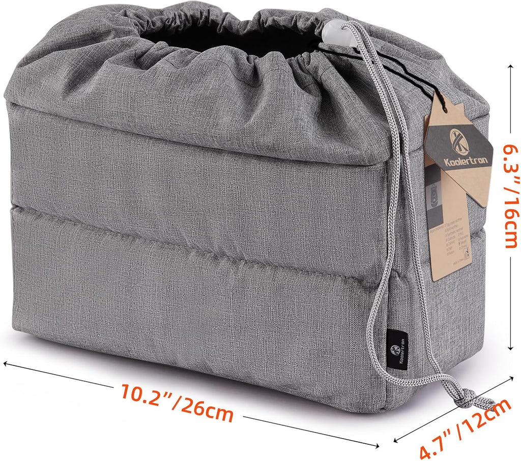Koolertron Waterproof Shockproof Camera Bag Insert with Adjustable Dividers