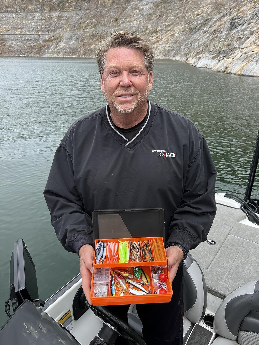PLUSINNO Fishing Lures Tackle Box - Compact Fishing Gear for Bass Trout