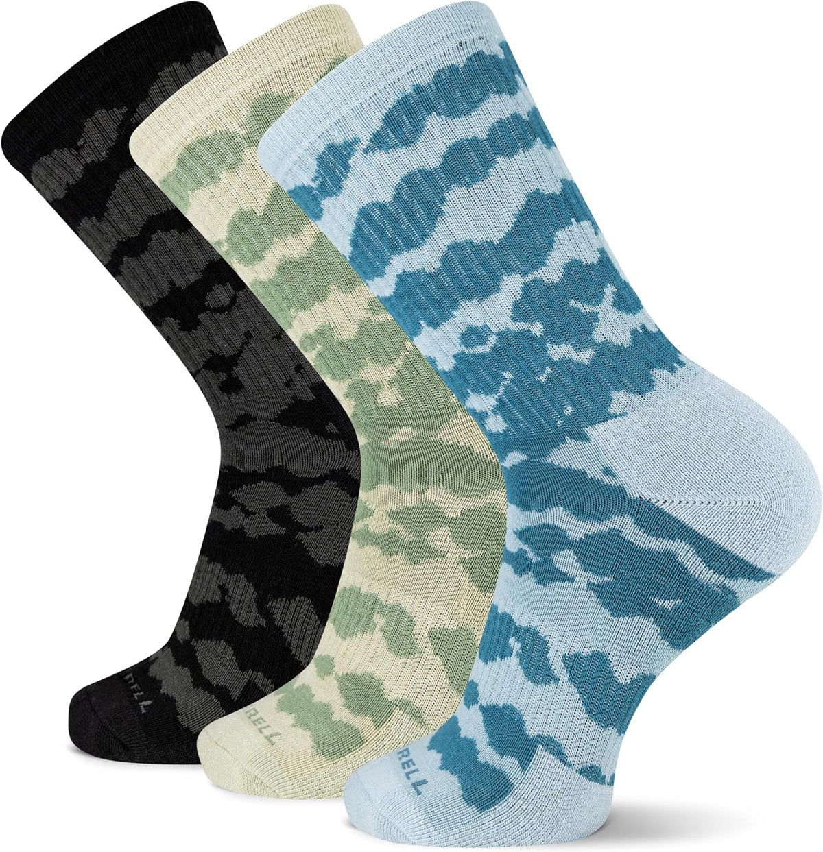 Merrell Unisex Adult Men's and Women's Wool Everyday Hiking Crew Socks - 3 & 6 Pairs - Cushioned Moisture Wicking