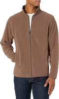 Amazon Essentials Men's Full-Zip Polar Fleece Jacket with Zippered Pockets for Cold Outdoor Weather (Available in Big & Tall)