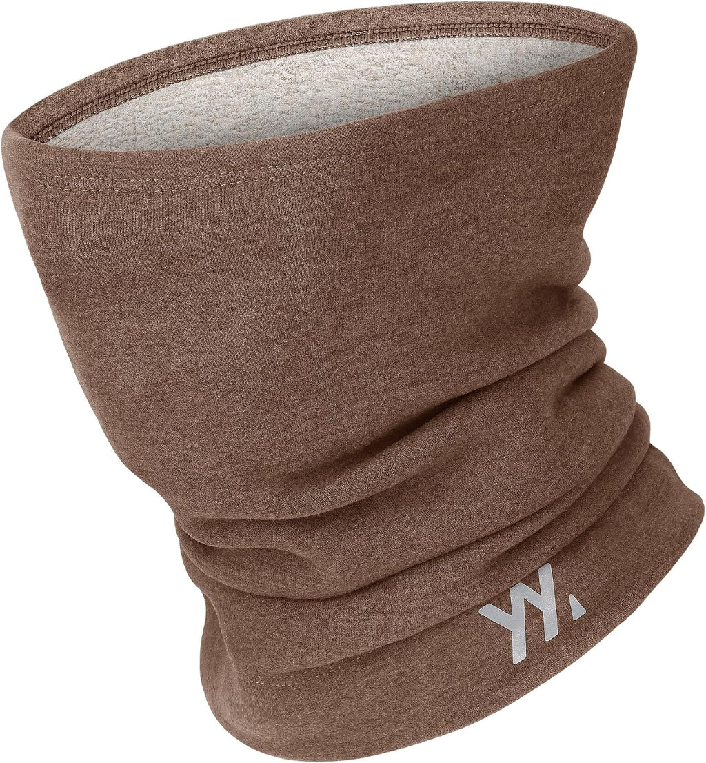 YANIKY Winter Neck Warmer, Wool Neck Gaiter Fleece Scarf, Windproof Face Cover Mask for Men Women