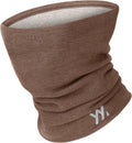 YANIKY Winter Neck Warmer, Wool Neck Gaiter Fleece Scarf, Windproof Face Cover Mask for Men Women