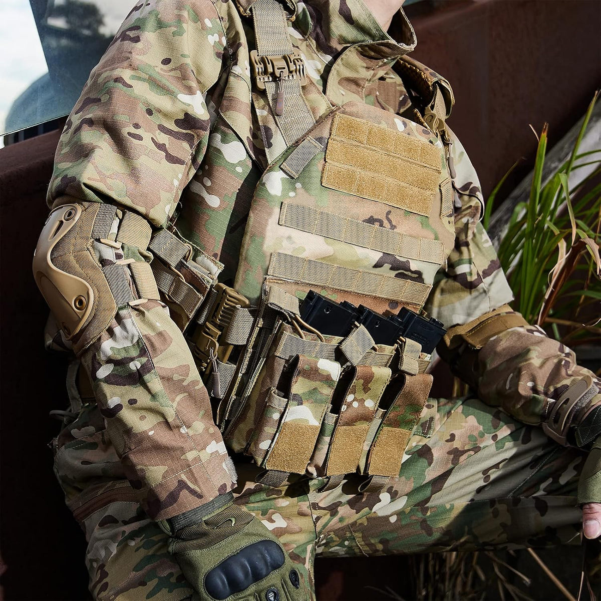 GFIRE Tactical Vest, Quick Release Lightweight Breathable Vest for Training