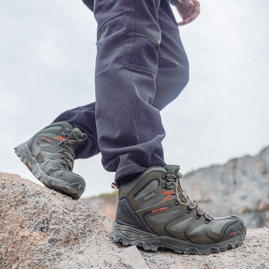 NORTIV 8 Men's Ankle High Waterproof Hiking Boots