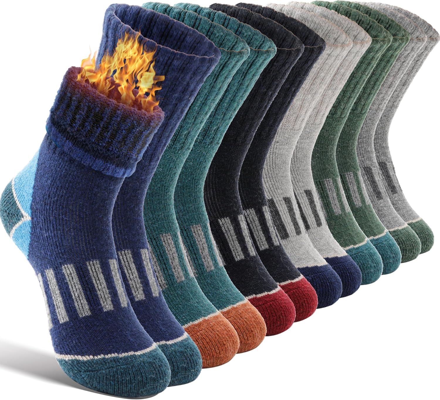EBMORE Kids Merino Wool Hiking Thermal Winter Socks