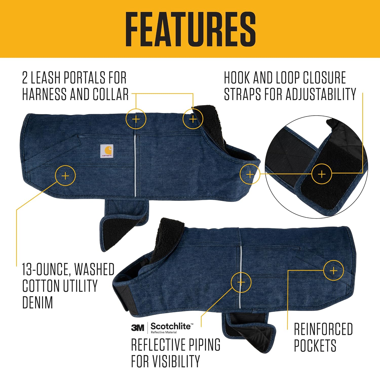 Carhartt Denim Insulated Chore Coat Canal XL