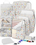 OlarHike 8 Set Packing Cubes for Travel,Gifts for Women Mom,Anti-Tearing Suitcase Organizer,with Over 1000 pcs Mesh Holes,Vacation Essentials & Accessories for Cruise Ship