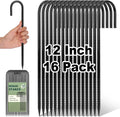 CEWOR 16 Pack Rebar Stakes, 12 Inch J Hook Tent Stakes Heavy Duty