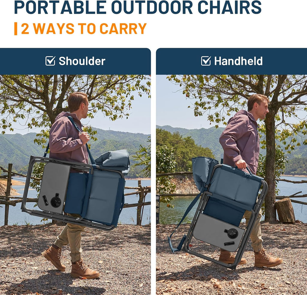 TIMBER RIDGE Extra Wide Directors Chair Heavy Duty Folding Camping Chairs