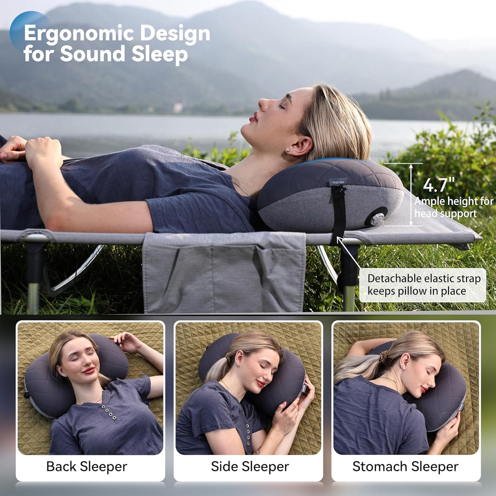 MARCHWAY Ultralight Compact Inflatable Camping Pillow with Washable Cover