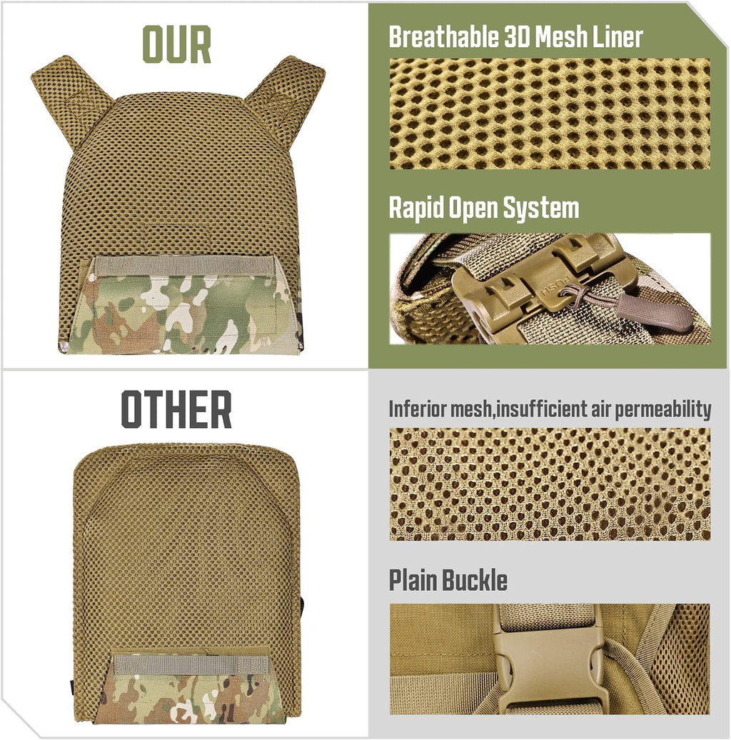 GFIRE Tactical Vest, Quick Release Lightweight Breathable Vest for Training