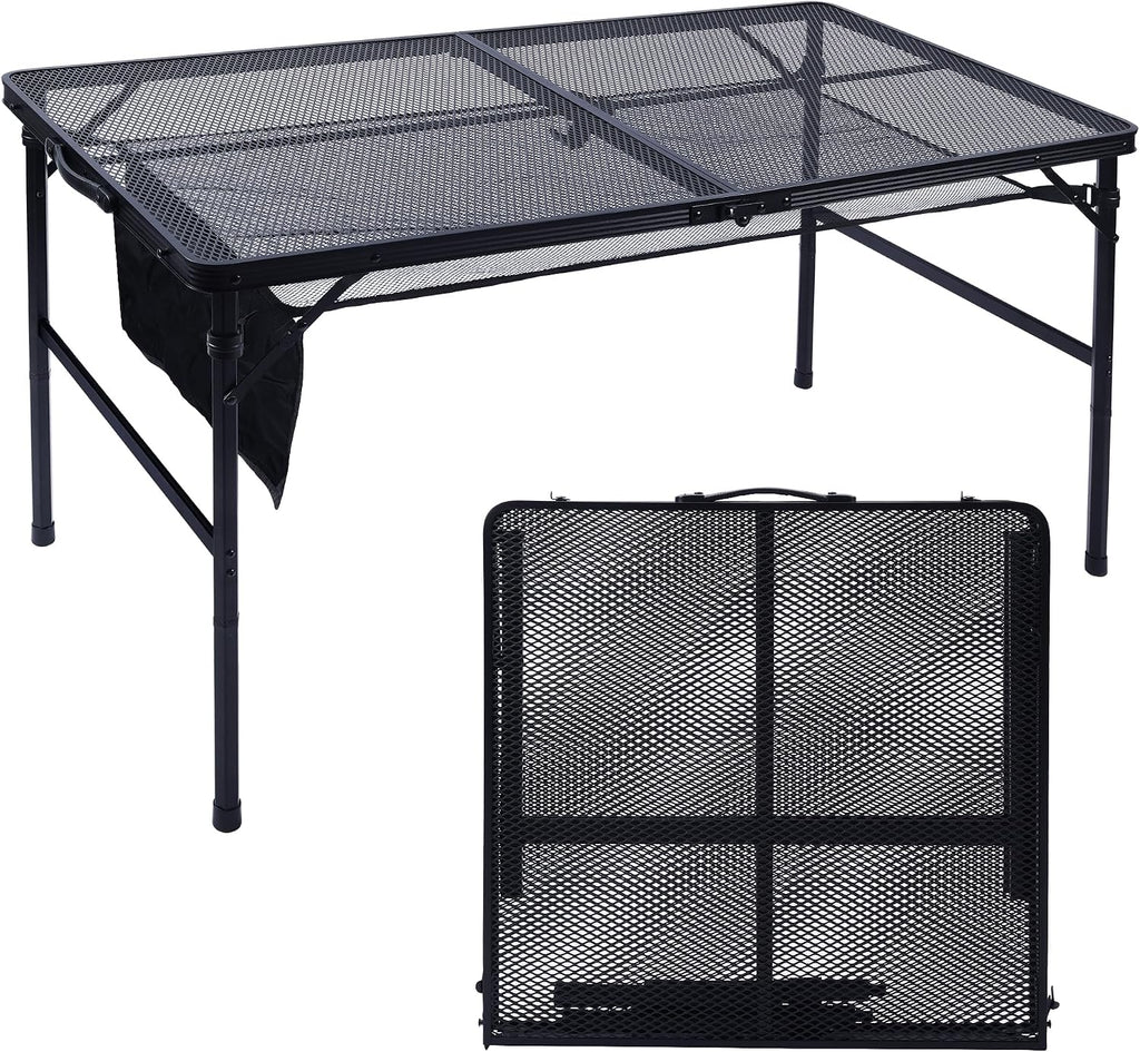 JOUYEK Camping Table, 2x1.3 FT Portable Folding Grill Table