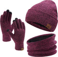FZ FANTASTIC ZONE Winter Beanie Hats Scarf Touchscreen Gloves for Men Women