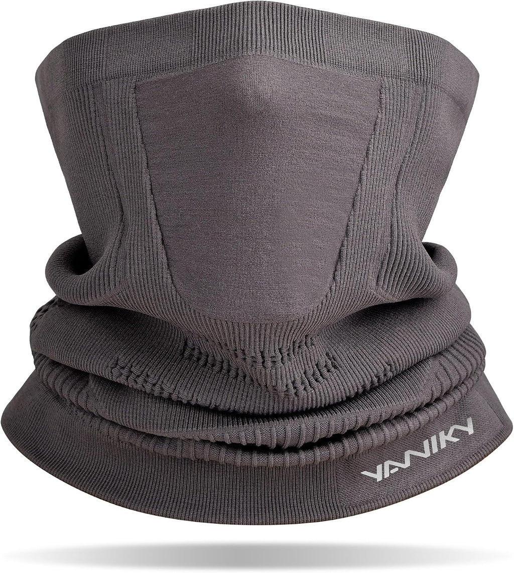 YANIKY Winter Neck Warmer Gaiter Ski Face Mask, Breathable Fleece Balaclava Windproof Cold Weather Scarf