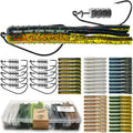 Tube Lures Jig Heads Hooks Tube Baits Worms for Bass Fishing