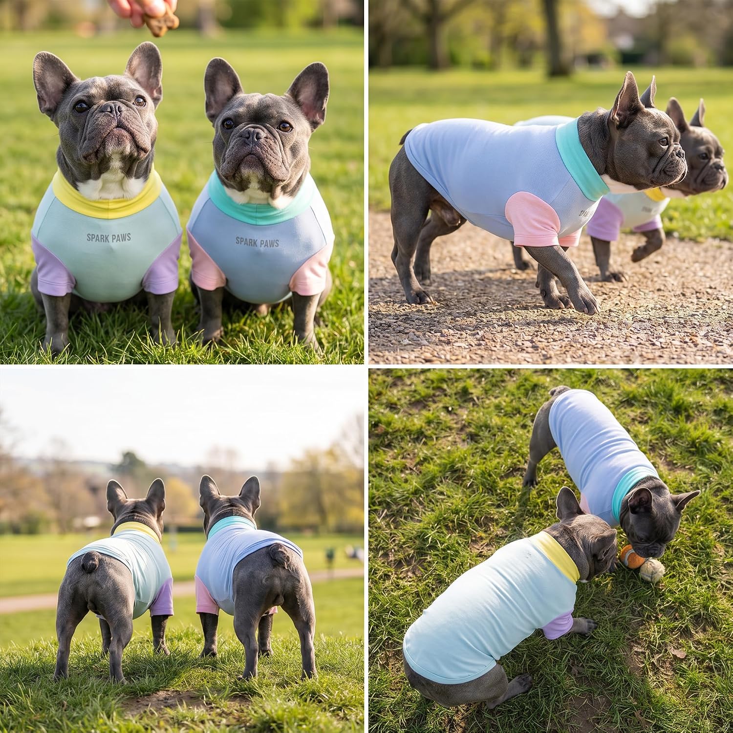 Spark Paws Sunblock Dog T-Shirt, SPF 30 UV Sun Protection, Summer Cooling