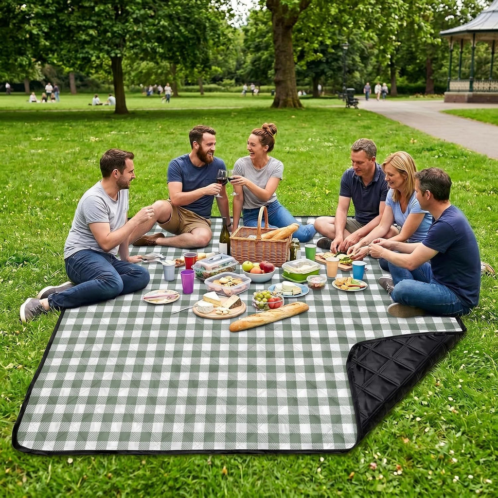 Extra Large Picnic Blanket 80"x 83", Waterproof Sandproof Beach Outdoor Mat