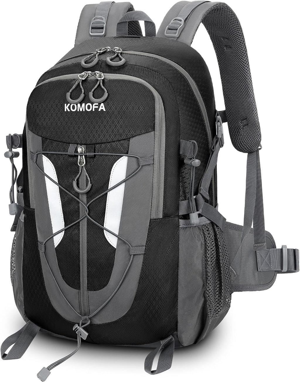 Hiking Backpack 30L Lightweight Travel Daypack Small Day Pack for Men Women Outdoor Camping Backpacking, Black