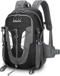 Hiking Backpack 30L Lightweight Travel Daypack Small Day Pack for Men Women Outdoor Camping Backpacking, Black