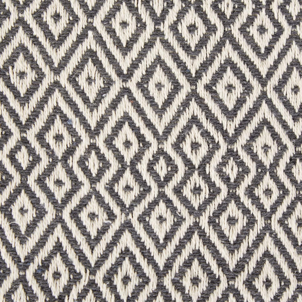 DII Rustic Farmhouse Double Diamond Woven Throw, 50x60, Mineral