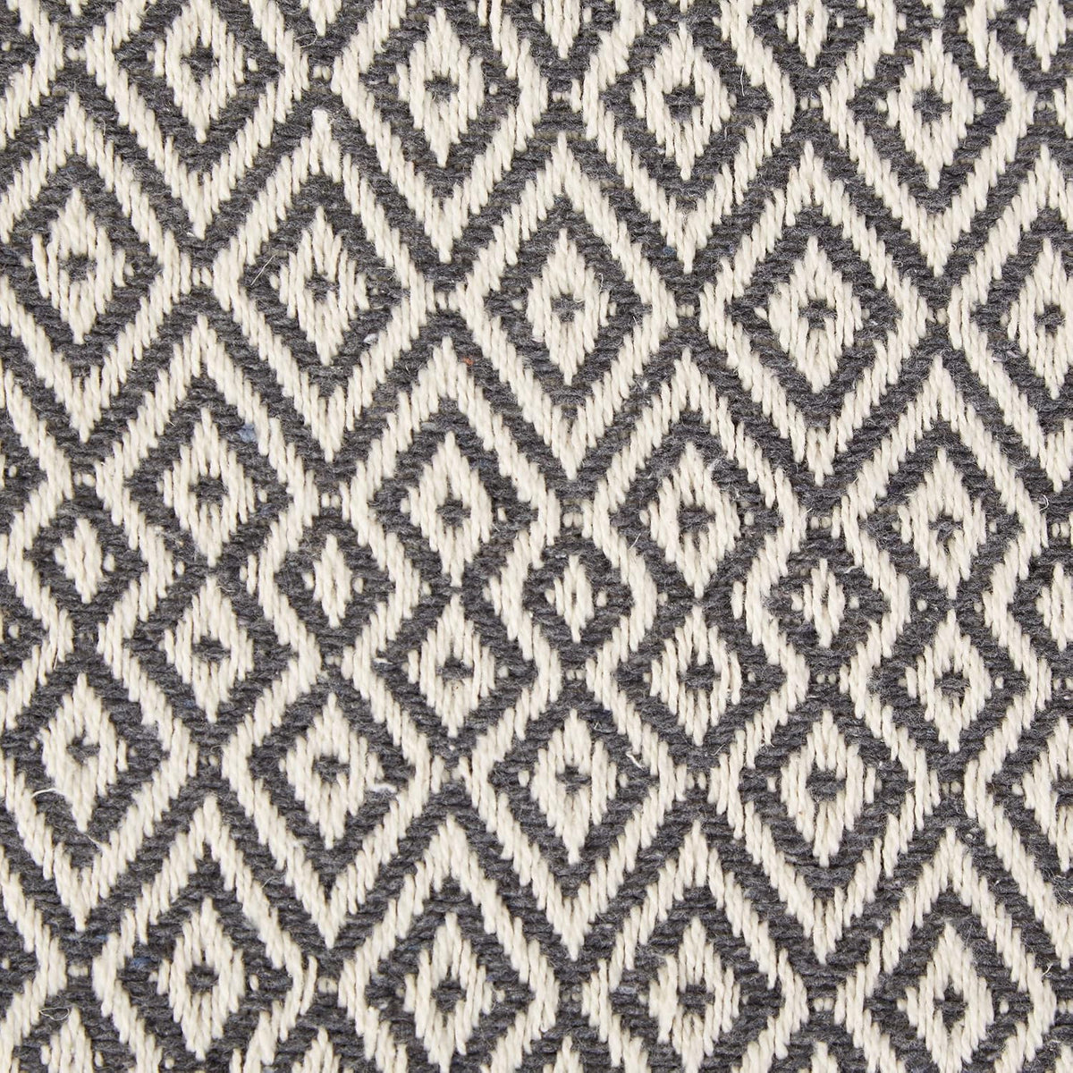 DII Rustic Farmhouse Double Diamond Woven Throw, 50x60, Mineral