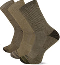 Merrell Unisex Adult Men's and Women's Wool Everyday Hiking Crew Socks - 3 & 6 Pairs - Cushioned Moisture Wicking